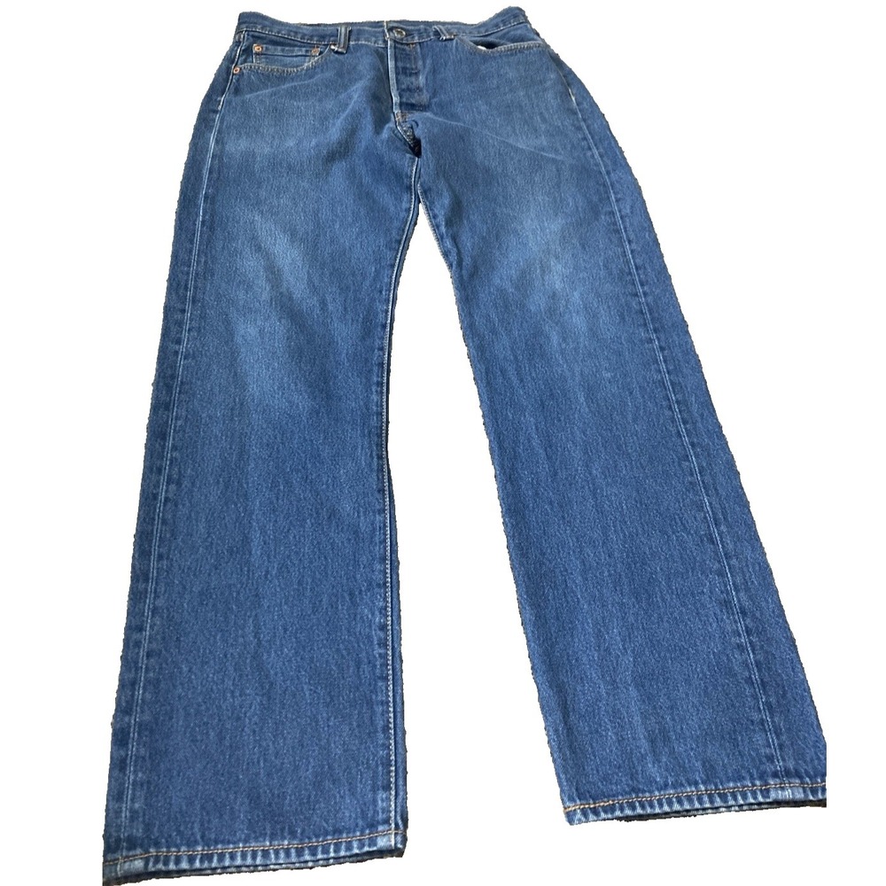 Levi's 501 XX Jeans Mens W34 L34 Actual 34x29 Button Fly Straight Leg Vintage - Picture 3 of 13